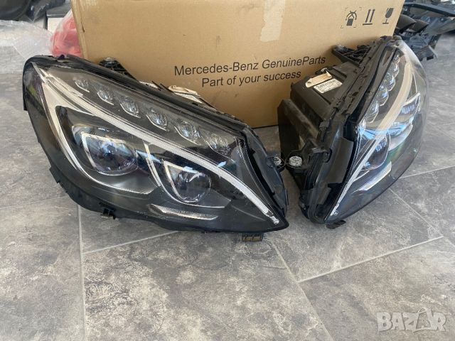 W205 Mercedes C class FULL LED ксенон фарове комплект два фара фул лед ц класа след 2014, снимка 1 - Части - 46756784