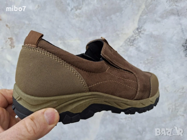 Мъжки спортни обувки без връзки в кафяво- CAIDAI, снимка 4 - Спортни обувки - 53584592