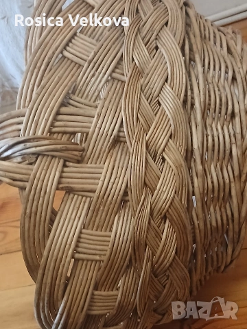 Голяма ръчно плетена кошница , снимка 8 - Декорация за дома - 53868830
