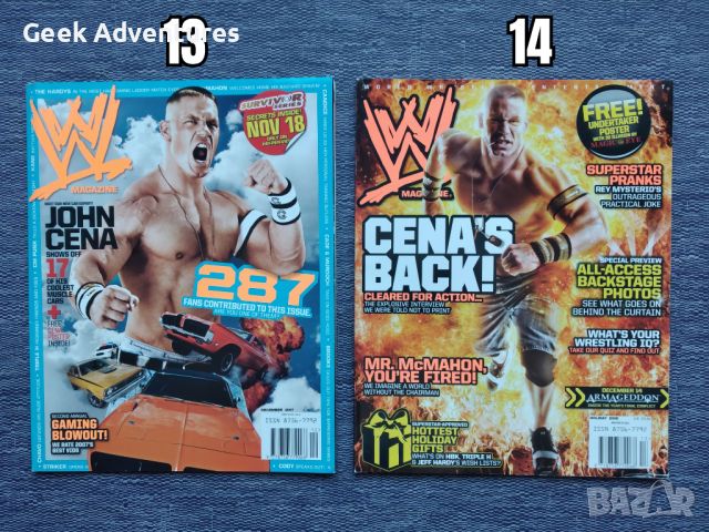 Кеч Списания WWE Pro Wrestling На Английски Език John Cena Batista HHH, снимка 6 - Списания и комикси - 46389037
