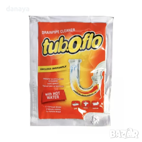 5969 Препарат за отпушване на канали Тубофло 60гр. гореща вода