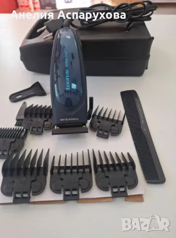 Машинка за постригване Taurus, Титаниев нож, регулируем лост 1-3 мм, 4 дистанционера: 3/6/9/12 мм, снимка 2 - Машинки за подстригване - 50161885