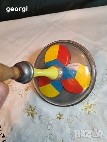 стара ламаринена играчка пумпал 29/3, снимка 4 - Антикварни и старинни предмети - 52431324