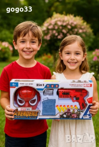 Детски п и с т о л е т с водни гел топчета и маска Спайдър, снимка 3 - Други - 50842032