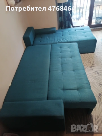 Ъглов разтегателен диван , снимка 2 - Дивани и мека мебел - 53924112