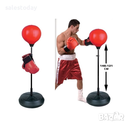 Боксова круша с основа + ръкавици, снимка 2 - Играчки за стая - 52520901