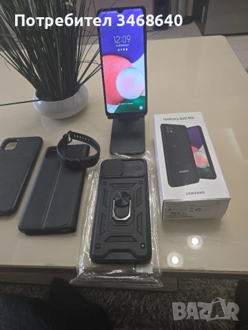 Продавам Samsung Galaxy A22 5G + Подаръци