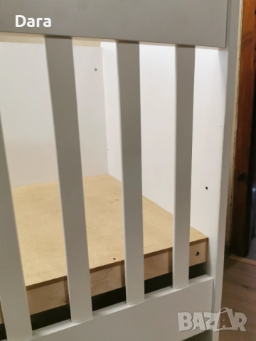 Детско дървено легло с матрак , снимка 4 - Мебели за детската стая - 53262448