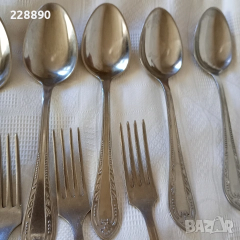 Вилици и лъжици П.Денев, снимка 4 - Прибори за хранене, готвене и сервиране - 53050736