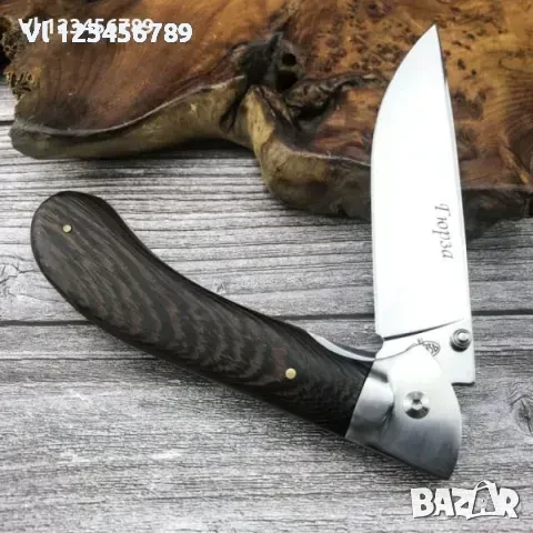 Джобен нож Русия - Витяз Гюрза Ст 65Х13 , 104х240 мм, снимка 5 - Ножове - 50844494