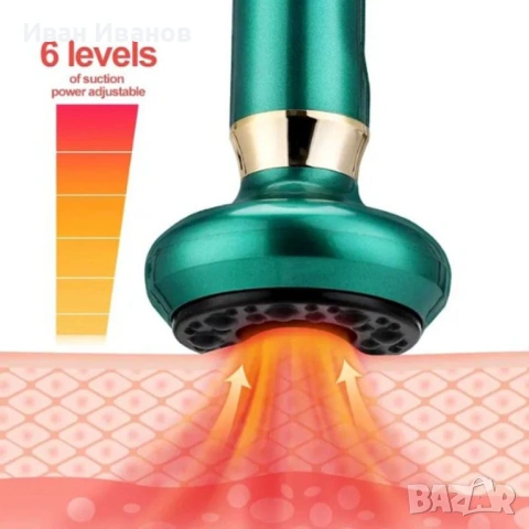 Електрически вендузен масажор – антицелулитен вакуумен уред, снимка 3 - Други - 53234103