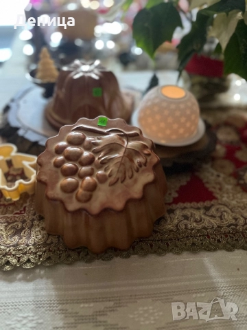 Форми за кекс и свещник Керамични форми с прекрасен земен цвят и дупка за закачане  , снимка 2 - Форми - 52881006