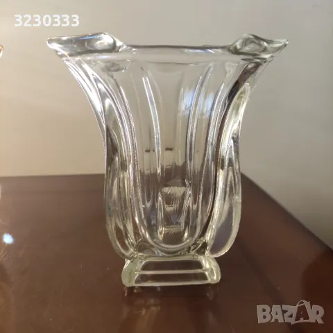 Стъклена ваза/вази стари, снимка 6 - Вази - 49797845