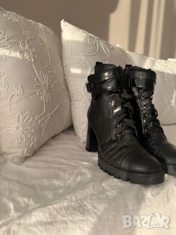 Черни боти обувки Eva Minge , снимка 8 - Дамски боти - 52171451