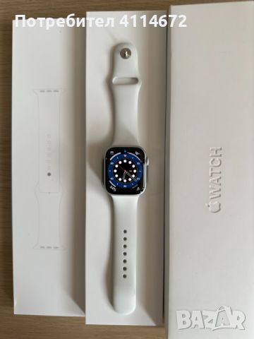 Apple Watch 8 45mm LTE Silver, снимка 9 - Смарт часовници - 45982351