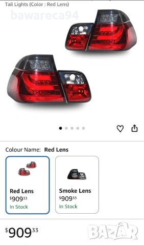 Диодни стопове за BMW E46 седан, снимка 7 - Части - 53635047