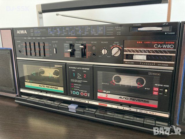 AIWA CA-W80 VINTAGE RETRO BOOMBOX Ghetto Blaster радио касетофон, снимка 9 - Радиокасетофони, транзистори - 46211731