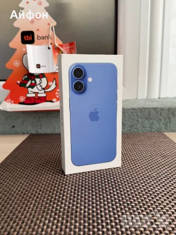 НОВ! /*ЛИЗИНГ*/ IPhone 16 / 128Gb / Ultramarine ГАРАНЦИЯ / Айфон  , снимка 1 - Apple iPhone - 48206611