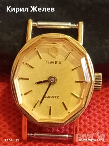 Модерен дамски часовник TIMEX QUARTZ позлатен за КОЛЕКЦИЯ 52858, снимка 3 - Антикварни и старинни предмети - 53390195