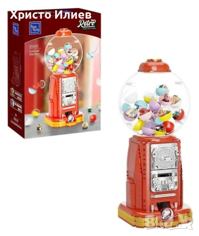 Ретро машина за топчета конструктор Retro Series Gumball Machine 34 см PANTASY, снимка 14 - Конструктори - 54036823