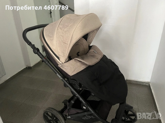 Бебешка количка 2 в 1 Riko Nesa (цвят Pearl Pink / Beige), снимка 6 - Детски колички - 54159952