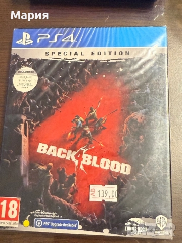 Ново Back 4 blood steelbook PS4 Playstation 4