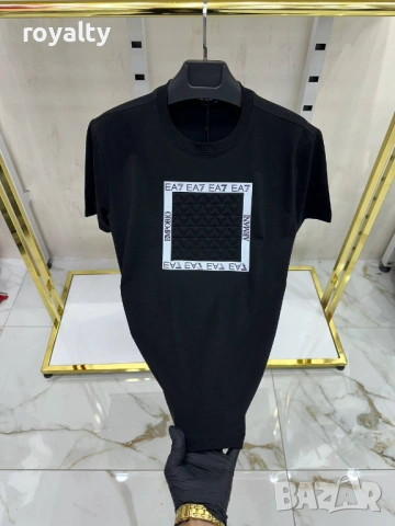 Emporio Armani 7 Нови Мъжки Тениски Два Цвята Армани, снимка 2 - Тениски - 53510414
