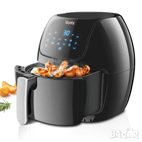 Промоция - Фритюрник AirFryer Voltz OV51980F 1800W, 7.7L, 2 ГОДИНИ ГАРАНЦИЯ, снимка 3 - Фритюрници - 46668009