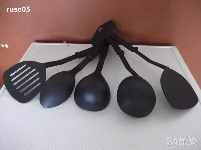 Комплект от 5 бр. прибора за готвене, снимка 7 - Прибори за хранене, готвене и сервиране - 50337415