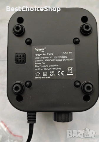 Въздушна помпа за аквариум ултра тиха 30db с 2 изхода регулируема – 12L/Min, снимка 4 - Оборудване за аквариуми - 53464611