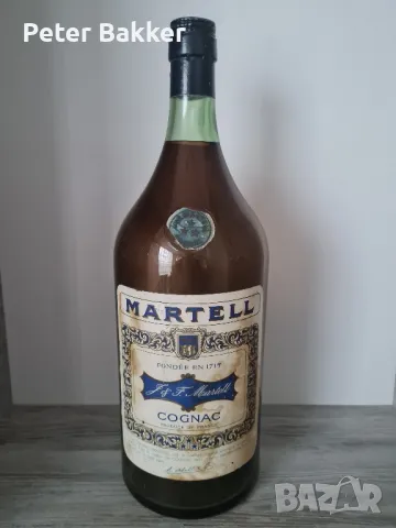 Martell French Cognac, много рядка промоционална бутилка от 3 литра от 60-те години.  , снимка 1 - Колекции - 48637857