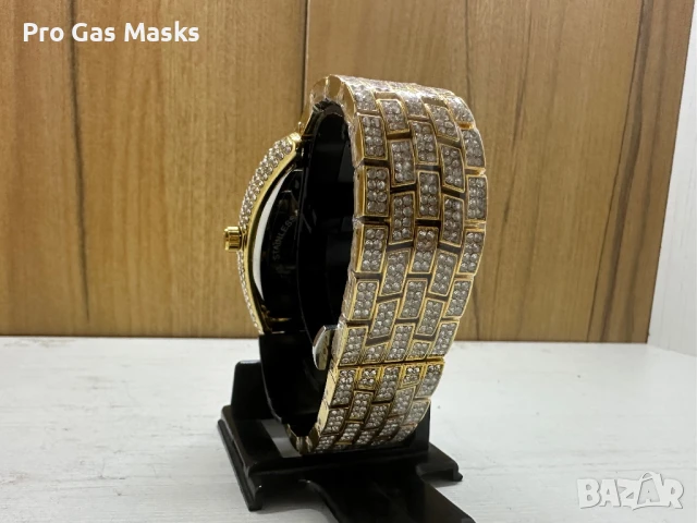 Часовник Franck Muller Lux Gold Quartz Само за 200 лв Ново с дървена кутия, снимка 4 - Мъжки - 50776481