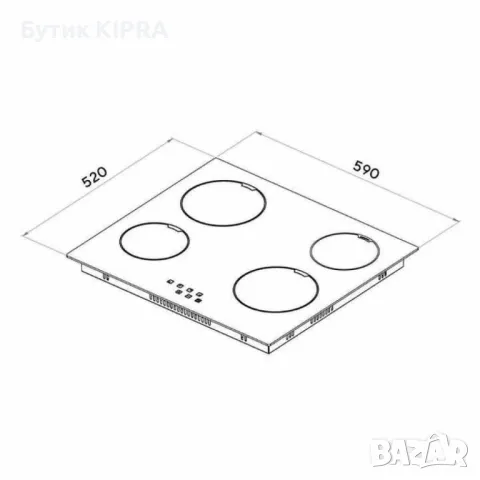 Плот за вграждане - инфрачервен 4 плочи , снимка 3 - Котлони - 47225670