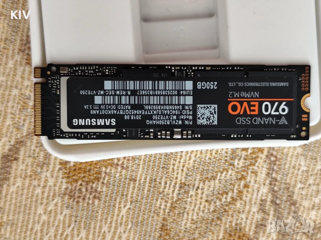 Samsung SSD 970 EVO 250GB, снимка 2 - Твърди дискове - 50748124
