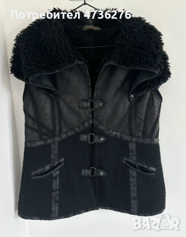 Дамско елече JUNONA – еко кожа с пух