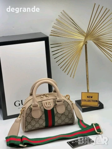 Дамска чанта Gucci ВИДЕО НА МОДЕЛА , снимка 4 - Чанти - 51331544