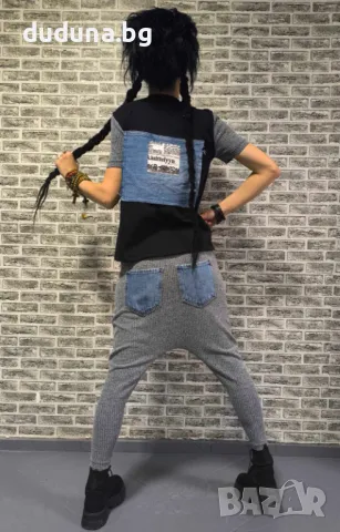 Ефирен дамски сет диви потури и тениска !, снимка 2 - Комплекти - 50235583