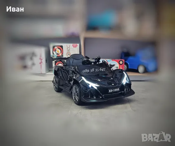 ТОП ЦЕНА!НОВО!Акумулаторна кола Flash BLACK с 4Х4,12V,меки гуми,кожена седалка,USB,МЕТАЛИК, снимка 2 - Коли, камиони, мотори, писти - 48411312