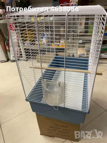 Използана клетка за малки папагали или канарчета, снимка 4 - Папагали - 52653381