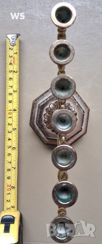 Еврейски свещник - Менора, снимка 2 - Антикварни и старинни предмети - 53905449