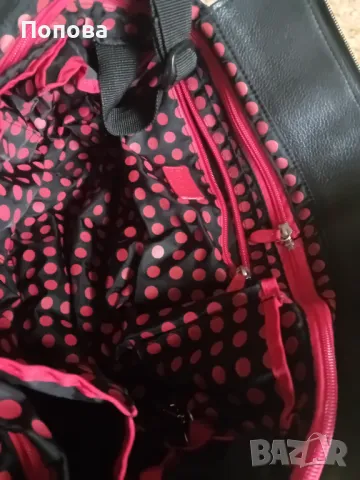 Уникална  голяма маркова чанта естествена кожа с подвижен органайзер , снимка 7 - Чанти - 50052471