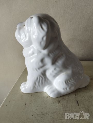 Порцеланова статуетка куче, снимка 5 - Статуетки - 45694184