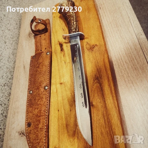 Ловен дълъг нож касапски от колекция , снимка 5 - Ножове - 50754954