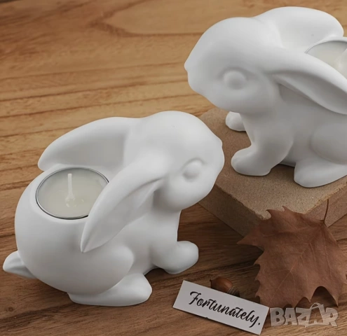 Молд свещник заек, снимка 4 - Форми - 53163021