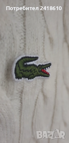 Lacoste Wool / Knit Mens Size 6 - XL  НОВО! ОРИГИНАЛ! Mъжки Пуловер, снимка 2 - Пуловери - 52554220
