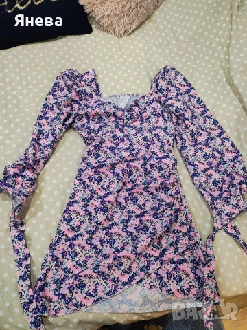 Дамска цветна рокличка , снимка 7 - Рокли - 51533659