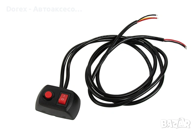 Комплект окабеляване с бутон ON/OFF и контролер за блиц светлини 12V 5A – E-Mark E9, 3.2 м, снимка 3 - Аксесоари и консумативи - 54253818