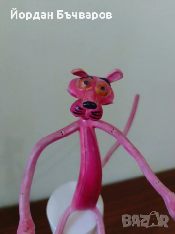 Соц. стара Vintage гумена играчка Пинко розовата пантера, снимка 7 - Колекции - 54211785