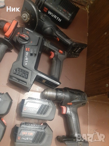 Безчеткови машини Вюрт 18v, снимка 5 - Ъглошлайфи - 53275838