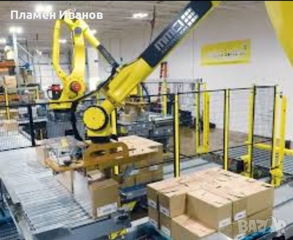„Палетизиращ индустриален робот – автоматично подреждане на чували/кутии на палет“, снимка 2 - Друга електроника - 52946499